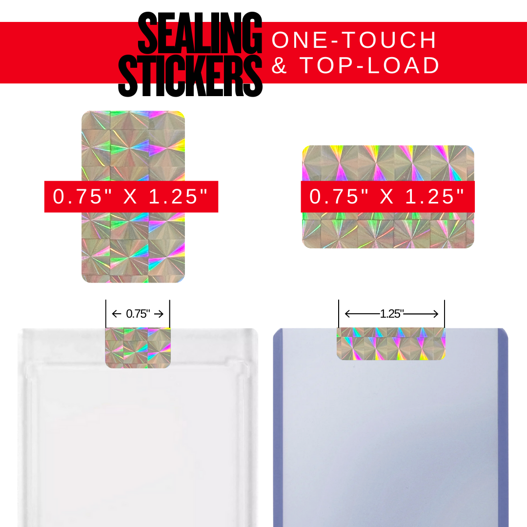 Trading Card Holder Sealing Stickers - Mosaic Prism (Multiple Colors)